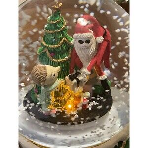 Tim Burton's The Nightmare Before Christmas Santa Jack Musical Snowglobe Music